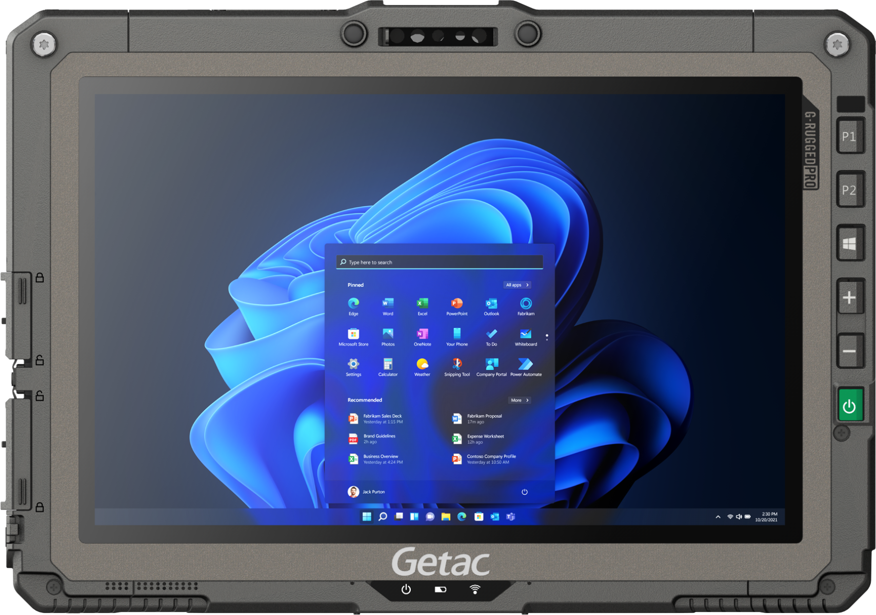 Getac UX10 tablet przemysłowy 2w1 z dołączaną klawiaturą